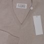 MAISON MARTIN MARGIELA SWEATER $895 MALT 100%CASHMERE V-NECK JUMPER XL 54e NEW