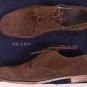 PRADA SHOES $560 DARK BROWN SUEDE SUMMER DERBY 11.5 44.5e NEW