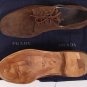 PRADA SHOES $560 DARK BROWN SUEDE SUMMER DERBY 11.5 44.5e NEW