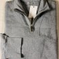DIOR SWEATER $545 GRAY LOGO EMBROIDERED 1/2 ZIP 100%COTTON SWEATSHIRT L 52 NEW