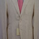 BRIONI JACKET $2,200 BEIGE SILK/LINEN 2-BTN SUMMER BLAZER SPORT COAT 40R 50e NEW