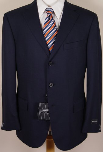 ZEGNA JACKET $2095 NAVY 3BTN HIGH PERFORMANCE COOL EFFECT SPORT COAT 42C 52e NEW