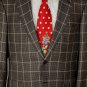 BRIONI COAT $5195 BROWN CHECK 2-BTN 100%CASHMERE HANDMADE JACKET 42R 52e NEW