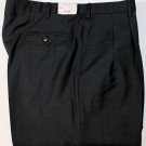 BRIONI PANTS $865 CHARCOAL BLACK 100% WOOL CANNES HANDMADE SLACKS 38 54e NEW