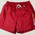 LORO PIANA SWIMSUIT $440 RED REGATTA FLAG LOGO BEACHWEAR SWIM TRUNKS S 48e NEW
