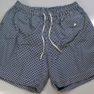 BRIONI SAILING SWIMSUIT $600 NAVY/WHITE LOGO ORNAMENTED SWIM TRUNKS MED 50e NEW