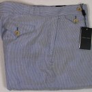 GIORGIO ARMANI PANTS $1140 BLUE COUTURE BLACK LABEL SILK SLACKS 36 52e NEW