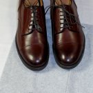 BRUNELLO CUCINELLI SHOES $1295 BROWN CALF HANDMADE CAPTOE DERBY 8.5D 41.5 NEW