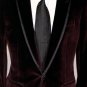 DOLCE & GABBANA JACKET $2195 MERLOT VELVET CIRCLE DESIGN TUXEDO COAT 40 52e NEW