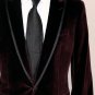 DOLCE & GABBANA JACKET $2195 MERLOT VELVET CIRCLE DESIGN TUXEDO COAT 40 52e NEW