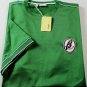 BRIONI SAILING JERSEY $385 GREEN PIQUE COTTON LOGO EMBROIDERED SHIRT MED 50e NEW