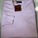 LORO PIANA SWEATER $1080 LILAC 100%CASHMERE V-NECK JUMPER PULLOVER LG 52e NEW
