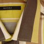 GUCCI SHIRT $495 BROWN/WHITE RETRO BROAD STRIPE FITTED DRESS SHIRT 15/34 38e NEW