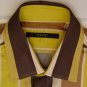 GUCCI SHIRT $495 BROWN/WHITE RETRO BROAD STRIPE FITTED DRESS SHIRT 15/34 38e NEW