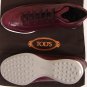 TOD'S SHOES $545 BORDEAUX CONTRAST PEBBLE SOLE HI-TOP CITY TRAINERS 8 41e NEW