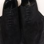 DOLCE & GABBANA SHOES $890 BLACK SUEDE LEATHER SEAMLESS OXFORDS 12 45e NEW