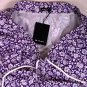 KITON SWIMSUIT $425 PURPLE/WHITE FLOWER LOGO EMBROIDERED TRUNKS M 50 NEW