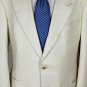 TOM FORD JACKET $3880 OFF WHITE SILK/CASHMERE 2-BTN PEAKED LAPEL COAT 42R 52 NEW