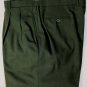 BRIONI PANTS $780 DARK GREEN 100% SUPERFINE WOOL HANDMADE SLACKS 34 50e NEW