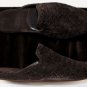 BOTTEGA VENETA SHOES $540 DARK BROWN INTRECCIATO WOVEN SUEDE SLIPPERS 8 41 NEW