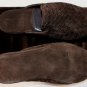 BOTTEGA VENETA SHOES $540 DARK BROWN INTRECCIATO WOVEN SUEDE SLIPPERS 8 41 NEW