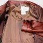 MALO COAT $3480 BROWN PERFORATED LEATHER DUAL ZIP BOMBER JACKET 38 48e NEW