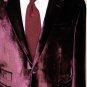 PAUL SMITH COAT $1165 MERLOT CRUSHED VELVET 2-BTN BYARD SMOKING JACKET 42 52 NEW