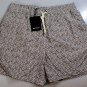 KITON SWIMSUIT $425 BROWN/WHITE MICRO-FLOWER LOGO EMBROIDERED TRUNKS MED 50 NEW