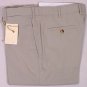 BORRELLI PANTS $595 LIGHT KHAKI BRUSHED COTTON HANDMADE DRESS SLACKS 36 52e NEW
