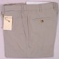 BORRELLI PANTS $595 LIGHT KHAKI BRUSHED COTTON HANDMADE DRESS SLACKS 36 52e NEW