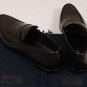PRADA SHOES $640 DARK BROWN ANTIQUED PATINA LOGO PENNY LOAFER 11D 44e NEW