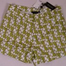 GUCCI SWIMSUIT $445 GREEN/WHITE FISH SWIRL COUTURE LOGO SWIM TRUNKS SM 48e NEW