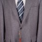 LORO PIANA COAT $3995 SMOKE GRAY CASHMERE/GOATSKIN 3-BTN JACKET 46R 56e NEW
