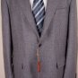 LORO PIANA COAT $3995 SMOKE GRAY CASHMERE/GOATSKIN 3-BTN JACKET 46R 56e NEW