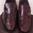 GUCCI SHOES $660 BURGUNDY LOGO GG BANDED VAMP SIGNATURE LOAFER 10.5 43.5e NEW