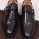 CHURCH'S SHOES $850 BLACK BENCH MADE BUCKLED MONK STRAP DRESS SHOES 10 43e NEW