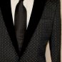 DOLCE & GABBANA JACKET $2195 NAVY 1-BTN TEXTURED VELVET FORMAL COAT 38R 50e NEW