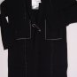 YOHJI YAMAMOTO SWEATER $1340 BLACK CONTRAST CLOTHESPIN SHAWL CARDIGAN M 2 NEW