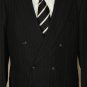 BRIONI SUIT $4995 BLACK PINSTRIPE 6-BTN 100%SILK HANDMADE DB SUIT 40R 50e NEW