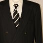 BRIONI SUIT $4995 BLACK PINSTRIPE 6-BTN 100%SILK HANDMADE DB SUIT 40R 50e NEW