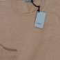 MALO SWEATER $890 LIGHT BROWN 100%CASHMERE CREWNECK JUMPER LARGE 52e NEW