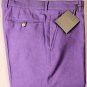TOM FORD PANTS $985 PURPLE COTTON/LINEN 4-PKT FF LIGHTWEIGHT SLACKS 36 52 NEW