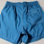 LORO PIANA SWIMSUIT $395 BLUE WHITE CONTRAST STITCH LOGO SWIM TRUNKS Sm 48e NEW