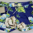 TOM FORD SWIMSUIT $765 NAVY FLORAL PRINT LOGO TIED BEACHWEAR TRUNKS XL 54 NEW
