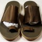 MAISON MARTIN MARGIELA SHOES $495 BROWN STRAP & TOE RING SLIDE SANDALS 7 40 NEW