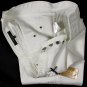 GUCCI JEANS $595 WHITE LOGO EMBROIDERED FIT LEG 5PKT BTN FLY DENIM 36/37 52e NEW