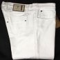 GUCCI JEANS $595 WHITE LOGO EMBROIDERED FIT LEG 5PKT BTN FLY DENIM 36/37 52e NEW