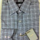 TOM FORD SHIRT $595 BLACK/WHITE MICRO-CHECK OXFORD DRESS SHIRT 17/35 43 NEW