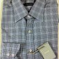 TOM FORD SHIRT $595 BLACK/WHITE MICRO-CHECK OXFORD DRESS SHIRT 17/35 43 NEW