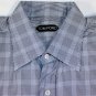 TOM FORD SHIRT $595 BLACK/WHITE MICRO-CHECK OXFORD DRESS SHIRT 17/35 43 NEW